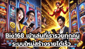 Bio168เข้าเล่นที่เรารวยทุกคน ระบบใหม่สร้างรายได้เร็ว แป๊บเดียวเงินเข้าบัญชี